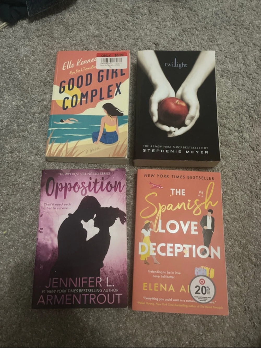 Assorted Paperback Romance & Young Adult Book Set - Multiple Colors